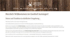 Desktop Screenshot of gasthof-autzinger.at