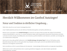 Tablet Screenshot of gasthof-autzinger.at